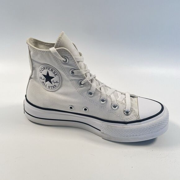 Converse CTAS Lift Platform High Women’s Shoes Sneakers White 171209C Size 7 - Picture 1 of 10